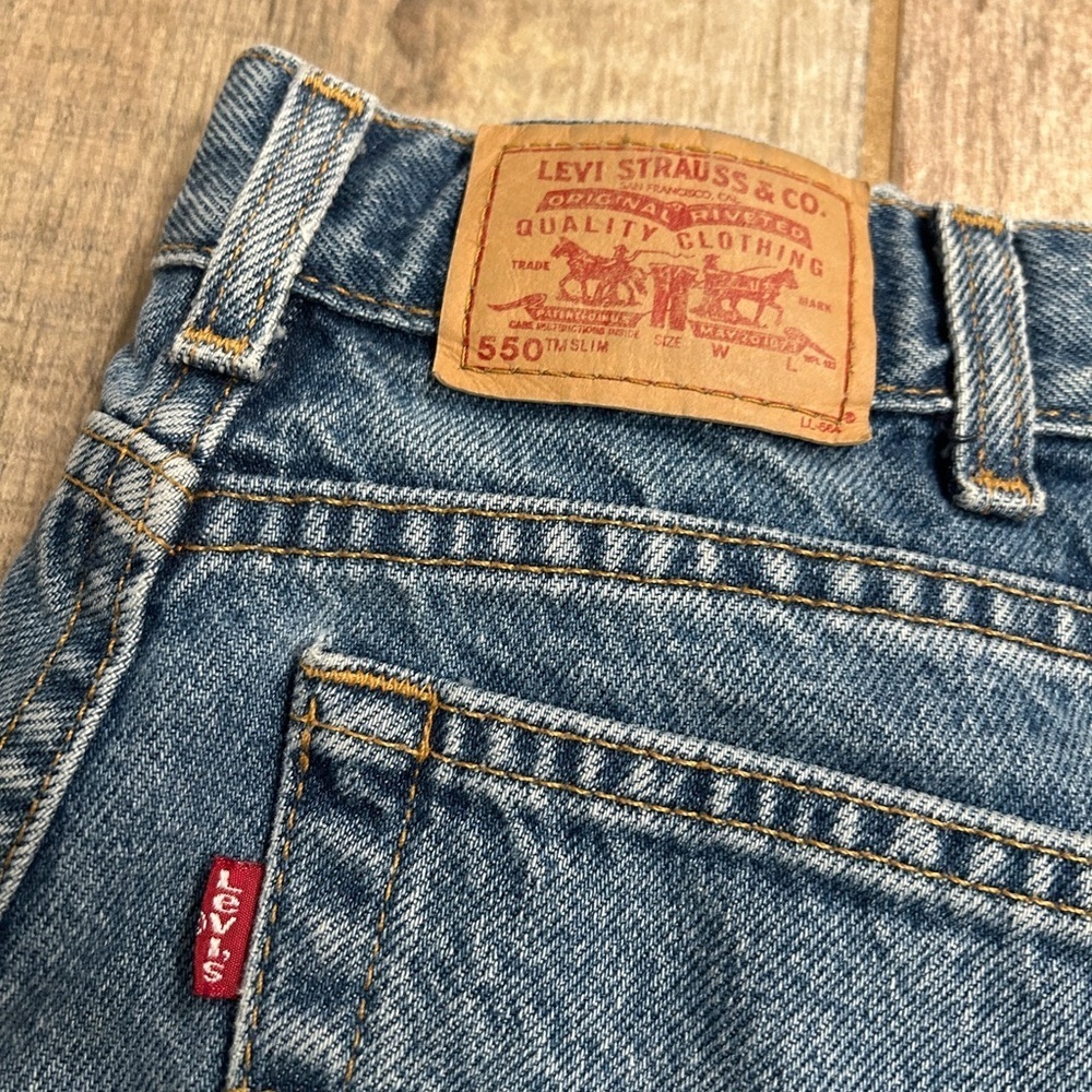 Vintage Boys Levi’s 550’s size 12 slim - Picture 4 of 5